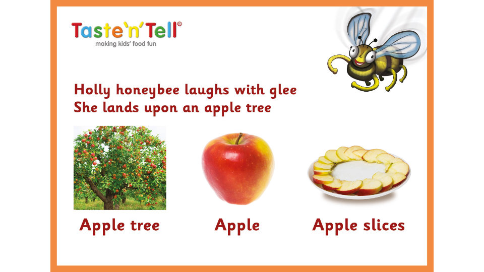 Taste'n'Tell - Holly Honeybee Fruit card