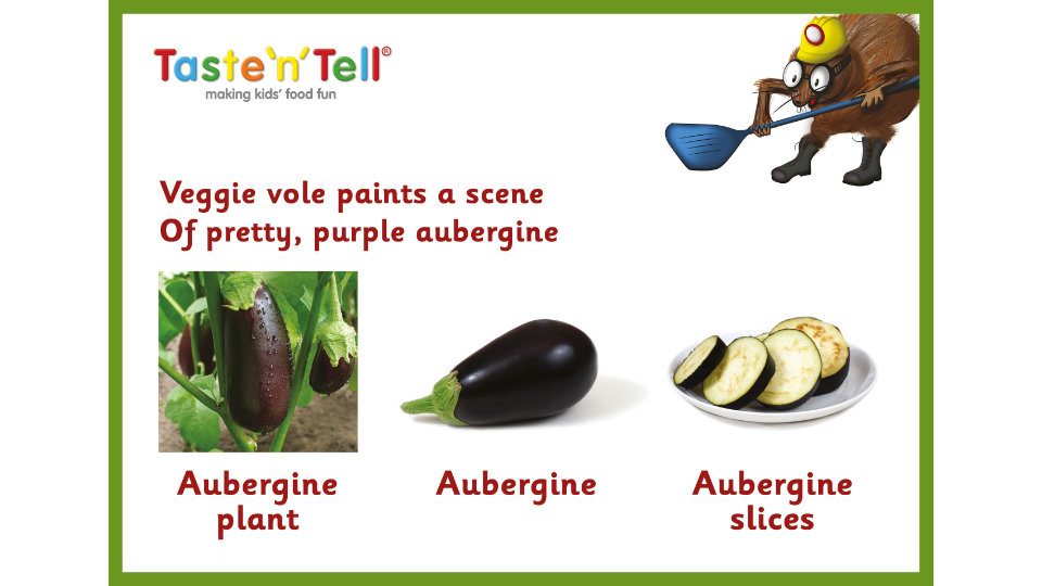 Taste'n'Tell - Veggie Vole Vegetables Card